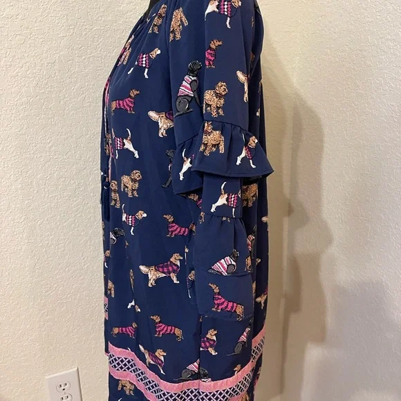 Simply Southern Dog Puppy Navy Dress - Picture 4 of 10